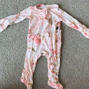 Posh Peanut Pink Floral Footie